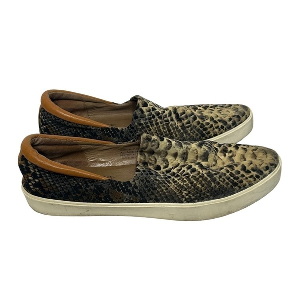Donald Pliner Sonia Snake Print Slip On Sneakers - Picture 2 of 15